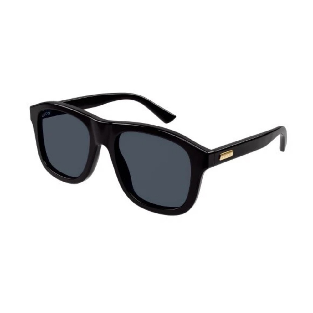 Gucci GG1316S 001 Black/Grey Soft Square Men's Sunglasses